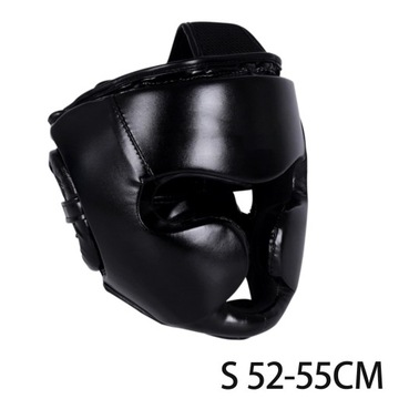 Nakrycie głowy bokserskie Kask do sztuk walki Przenośny trening Muay Thai Czarny S