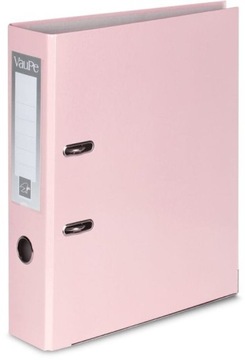 Segregator VauPe A4 75mm szeroki różowy pastelowy do 500 kartek z dźwignią