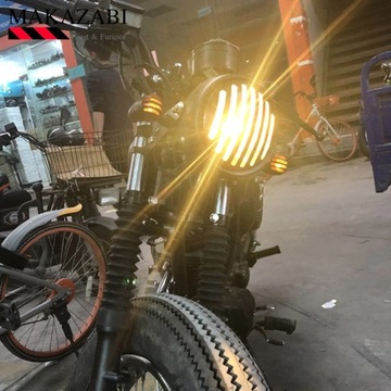 ФАРА 6,5-дюймовый ретро-мотоцикл Bobber Chopper