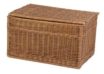 Kufer wiklinowy PŁASKI 58 x 34 SKRZYNIA WIKLINOWA