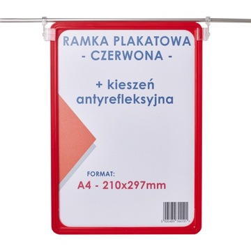 UCHWYT HACZYK DO RAMKI PLAKATOWEJ RUCHOMY - 2 SZT