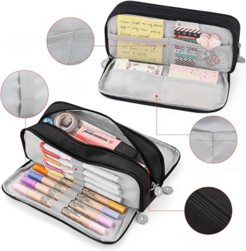 МНОГОФУНКЦИОНАЛЬНЫЙ ПЕНАЛ С ТРЕМЯ ОТДЕЛЕНИЯМИ ДЛЯ КАРАНДАШЕЙ, МАРКЕРОВ, КОСМЕТИКИ И Т.Д.