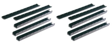 Grzbiety zatrzaskowe zamykane 25mm 10 sztuk czarne