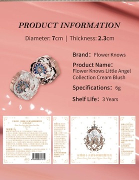Кремовые румяна Flower Knows Little Angel Collection