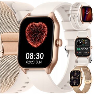 Smartwatch Zegarek Damski Rozmowy Menu Polskie PL Sport Smart Watch Puls