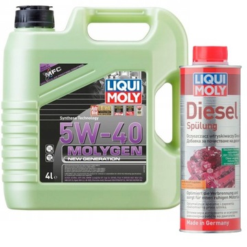 Liqui Moly Olej LM8578 Molygen New 5W-40 + SPULUNG