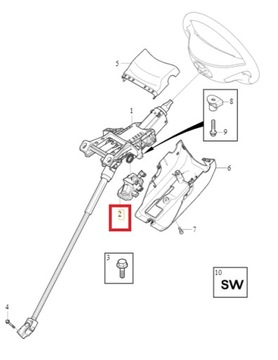 BLOKADA KOLUMNY KIEROWNICY VOLVO S80 II 07-16r