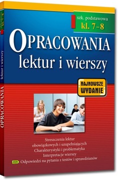 2x Opracowania LEKTUR + Repetytorium Język Polski 7-8 GREG Egzamin Podstawo