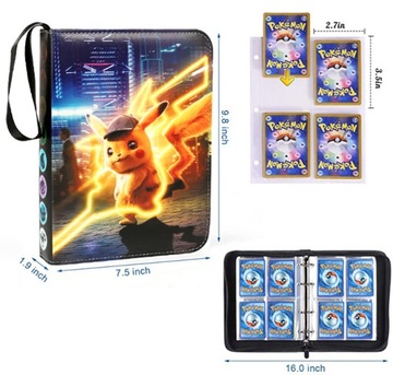 Папка-альбом на 400 КАРТ ПОКЕМОН с ручкой