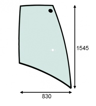 szyba boczna Lewa Cat 422 428E 432E 434E 442E 444E