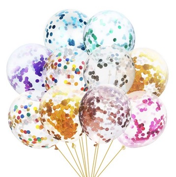 BALONY LATEKSOWE MIX KONFETI zesaw balonów RÓŻNE KOLORY dekoracja 30 szt