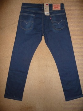 NOWE spodnie dżinsy LEVIS 513 W34/L30=45,5/103cm jeansy