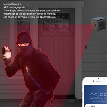Мини-скрытая камера Wi-Fi, полностью интеллектуальная камера безопасности 1080P