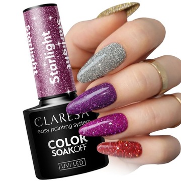Claresa lakier hybrydowy FLASH STARLIGHT UV LED 5g