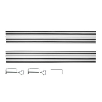 Szyny prowadzące 2 x 700mm, łącznik, 2 zaciski