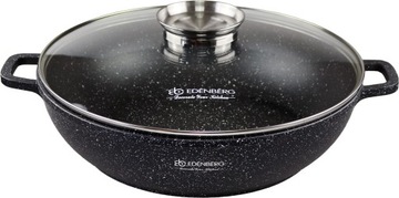 Garnek Niski Marmurowy Indukcja WOK 32cm EdenBerg