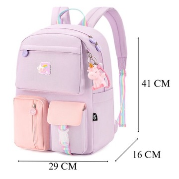 РЮКЗАК ШКОЛЬНЫЙ, РЮКЗАК КОМНАТНЫЙ ШКОЛЬНЫЙ, ВМЕСТИМОСТЬ ДЛЯ ДЕВОЧКИ. 1-3