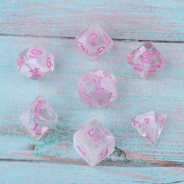 7 шт. аксессуары для игрушечных игр Многогранный ролевой многосторонний куб style2