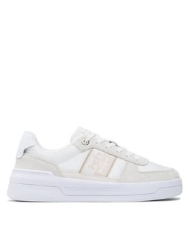 Tommy Hilfiger Białe Buty Damskie Sportowe Sneakersy Basket Sneaker r. 41