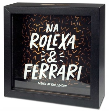 SKARBONKA NA ROLEXA I FERRARI UPOMINEK DLA CHŁOPAKA NA URODZINY BRATA SYNA