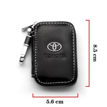 КРАСИВЫЙ брелок TOYOTA, хром, Кожа