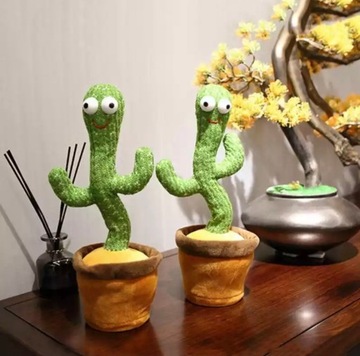 CACTUS танцующая игрушка поющая CYPISA музыкальная поющая говорящая