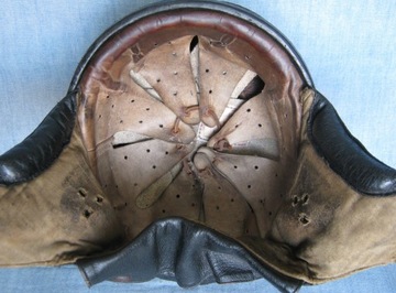 POLSKI KASK MOTOCYKLOWY ORZESZEK WSK WFM SHL JUNAK - ORYGINAŁ PRL Roz.58-59