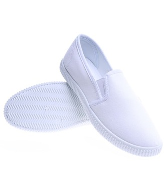 MATERIAŁOWE WSUWANE TENISÓWKI DAMSKIE buty trampki slip on 14485 38