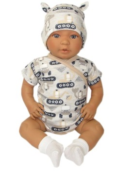 БОДИ КОНВЕРТ С КОРОТКИМИ РУКАВАМИ 68 экскаваторов /79/