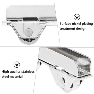 Двойной зажим для зеркала для стеклянных дверей, 10 шт.