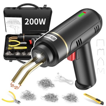ELEKTRYCZNY ZSZYWARKA ZGRZEWARKA DO PLASTIKU 200W 200 ZSZYWEK