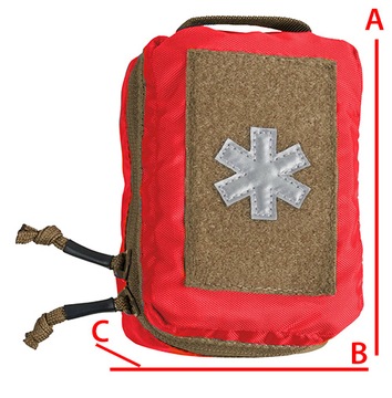Аптечка первой помощи медицинская карманная MINI MED KIT HELIKON molle красная