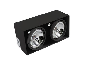 Oprawa sufitowa natynkowa AR111 GU10 + żarówka LED