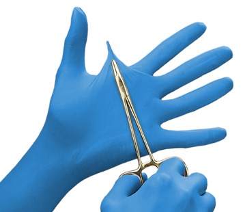 Rękawiczki rękawice niebieskie nitrylowe 100 szt S