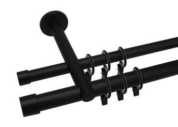 KARNISZ LOFT NOWOCZESNY PODWÓJNY 19+19 MM 220 CM