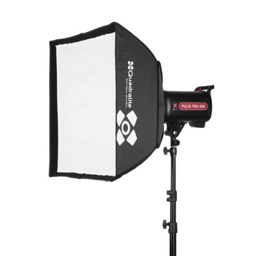 Quadralite softbox prostokątny 60x60cm z dyfuzorem mocowanie Bowens