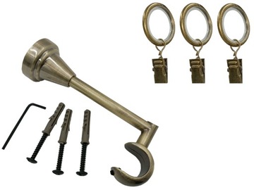 МЕТАЛЛИЧЕСКИЙ ПОТОЛОЧНЫЙ КАРДИНС 19мм МИКС выбор КОНЦОВ ЗОЛОТО АНТИЧ 300см оцинкованный