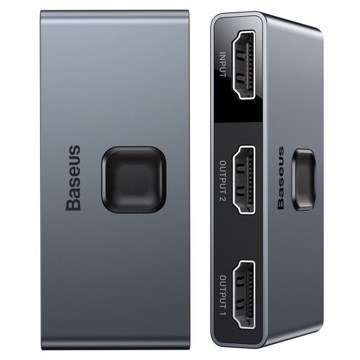 BASEUS ROZDZIELACZ SPLITTER 2x FULL HDMI 4K 30Hz
