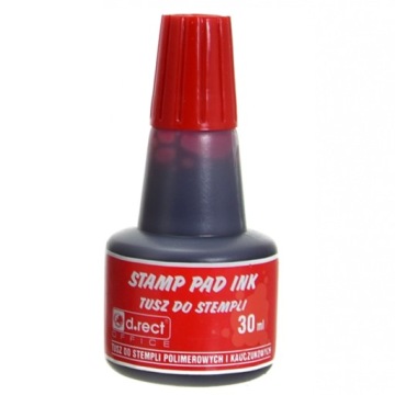 Чернила для штамповки D.Rect, 30 мл, красные, 3 шт.