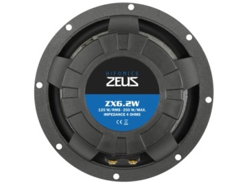 Низкочастотные динамики HiFonics ZX6.2W 165 мм 125 ВтRMS