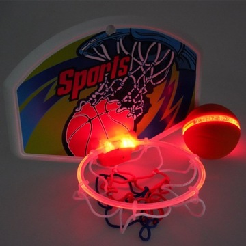 GRA ZRĘCZNOŚCIOWA KOSZYKÓWKA ŚWIECĄCA PIŁKA LED