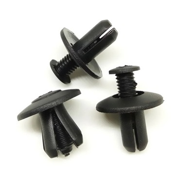 Пряжка Зажимы-застежки Бамперы Автомобильные наклейки Пластик Винт 100 шт. Универсальный