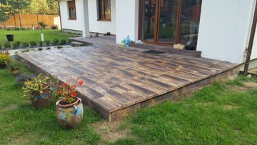 Бетонная лестница имитация дерева бетон