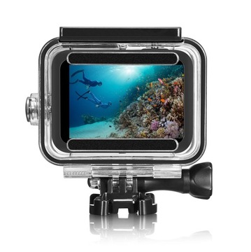 Подводный корпус, водонепроницаемый чехол 60 м для камер GoPro Hero 12, 11, 10, 9, черный