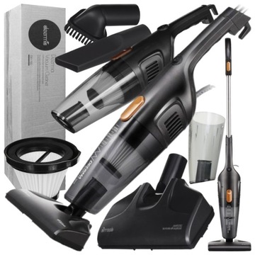ODKURZACZ PIONOWY RĘCZNY PRZEWODOWY MOCNY 600W 4W1 BEZWORKOWY