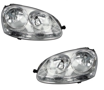 VW GOLF V JETTA 03-09 CHROM NOWE LAMPY KOMPLET