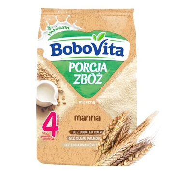 BoboVita Porcja Zbóż Kaszka mleczna manna 210g