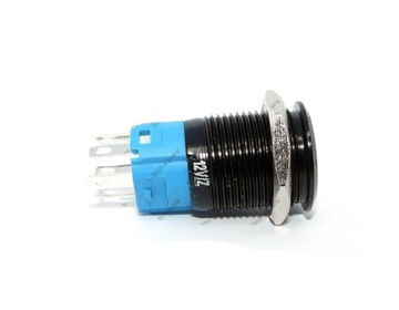 Przycisk Bistabilny Wandaloodporny CZARNY 12V/24V