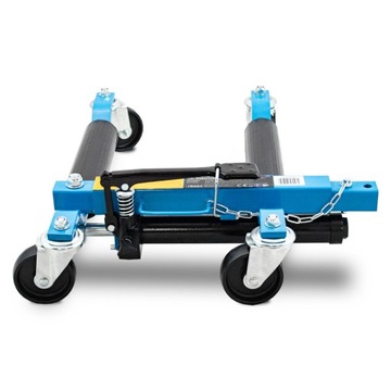 Гидравлическая маневровая тележка на колесах, 4 шт., синяя