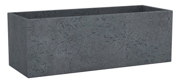 Długa donica jak betonowa Scheurich dł 80 cm taras